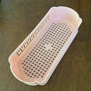 Pink Plastic Basket Chahua no. 2505 rectangle shaped collander